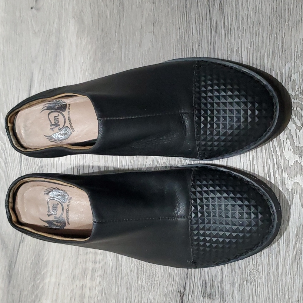 Von Dutch Dalia Black Slide On Mules Size 6 - Picture 2 of 6